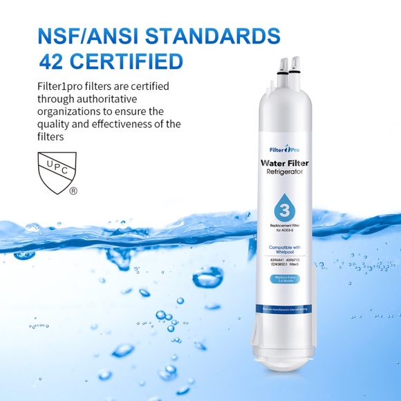 Filter Pro 3 Replacement Refrigerator Water Filter for EDR3-RXD1 4396841 4396710 - Picture 6 of 9